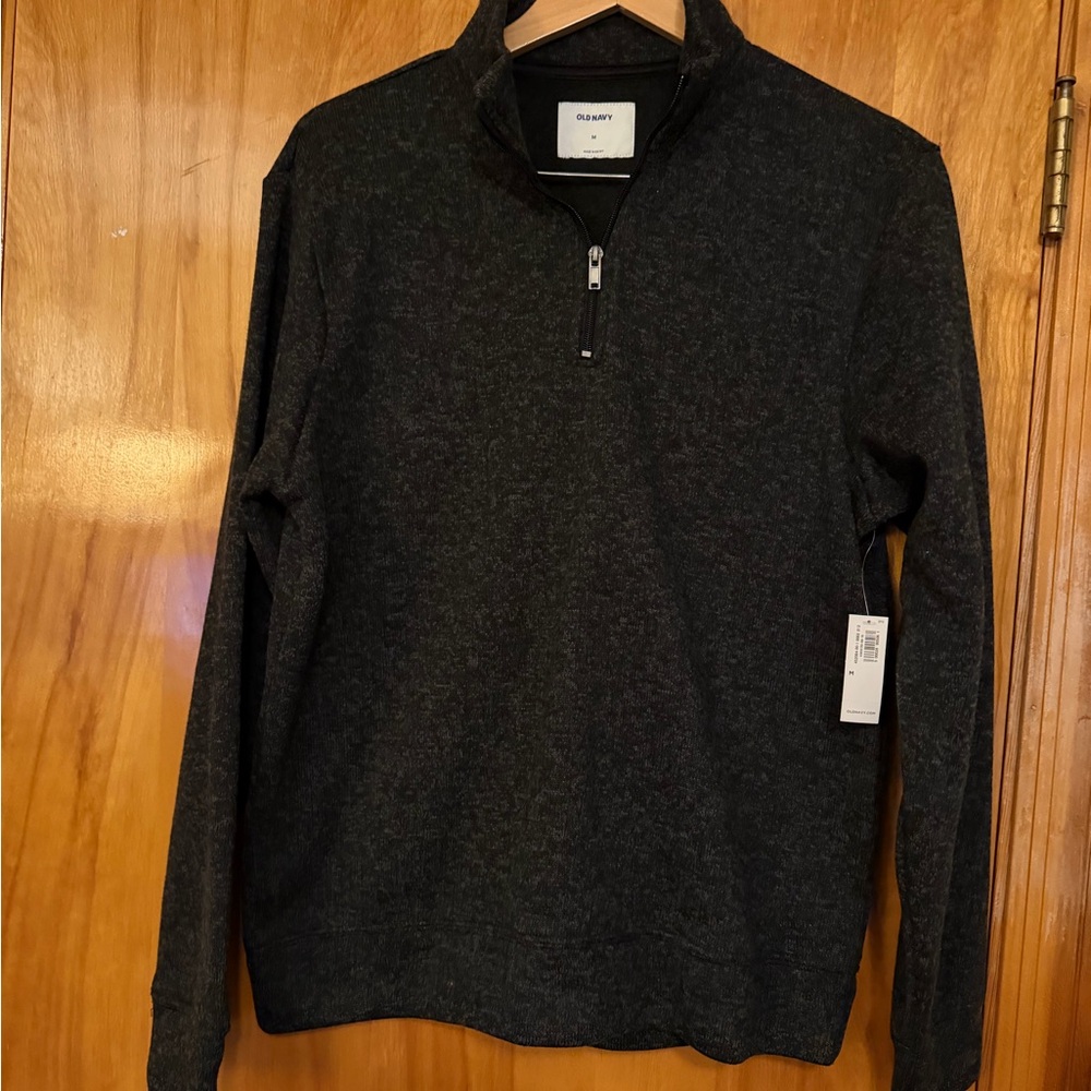Old Navy Men's Dark Gray Zip-Up Sweater
